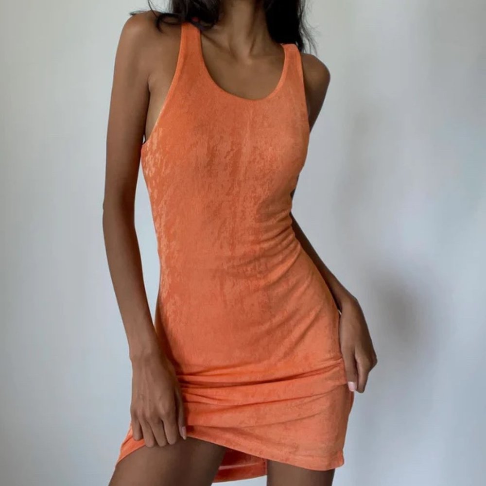 Princess Polly Everlast Mini Dress Orange